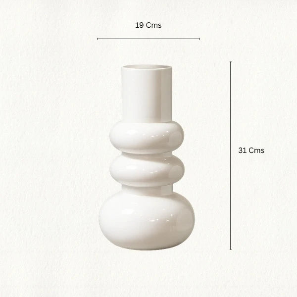 Signature White Spiral Vase