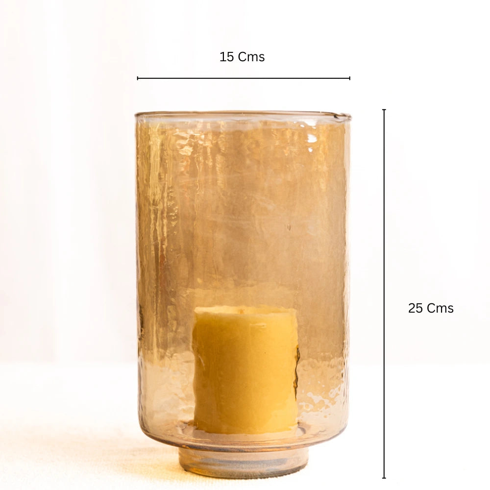 Caramel Glass Hurricane