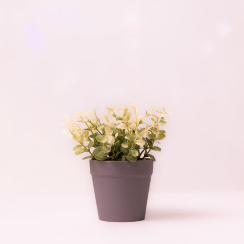 Green Clustered Faux Potted Plant