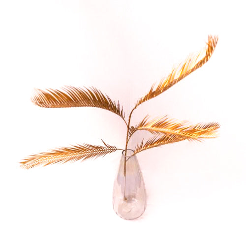 Set Of 2 Faux Gold Cycas Leaves