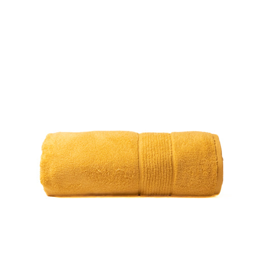 Golden Yellow Cotton 580 Gsm Large Soft Absorbent Bath Towel