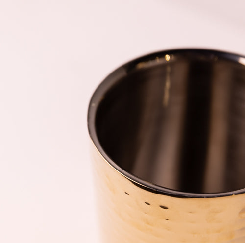 Gold Wine Champagne Hammered Metal Chiller