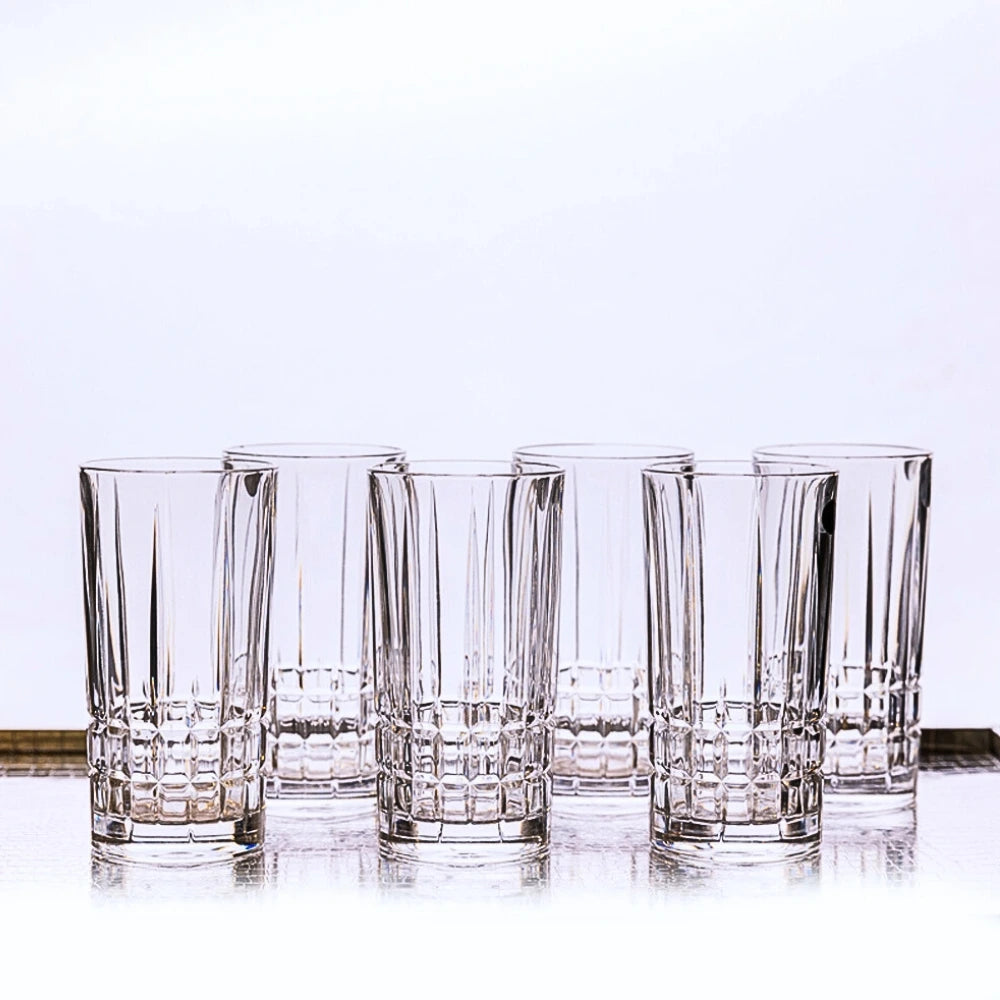 Set Of 6 Dover Clear Whiskey Glasses