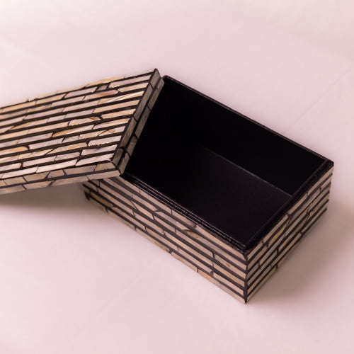 Black Shell Inlay Box