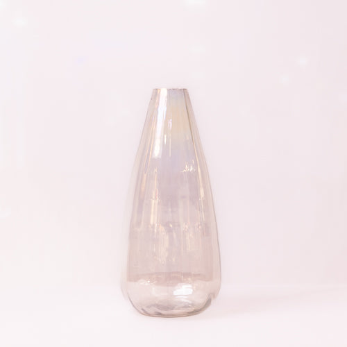 Clear Narrow Neck Tall Glass Vase