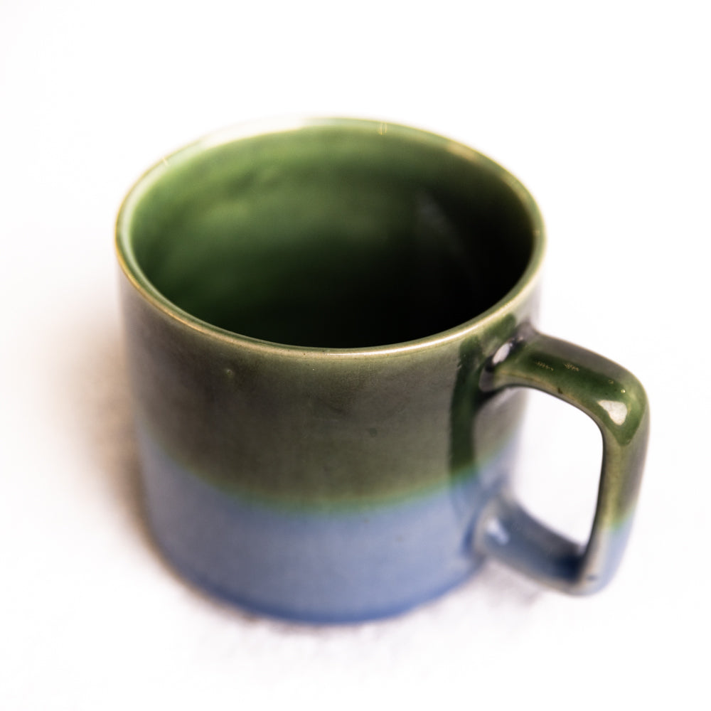 Blue Green Shaded Ceramic Mug