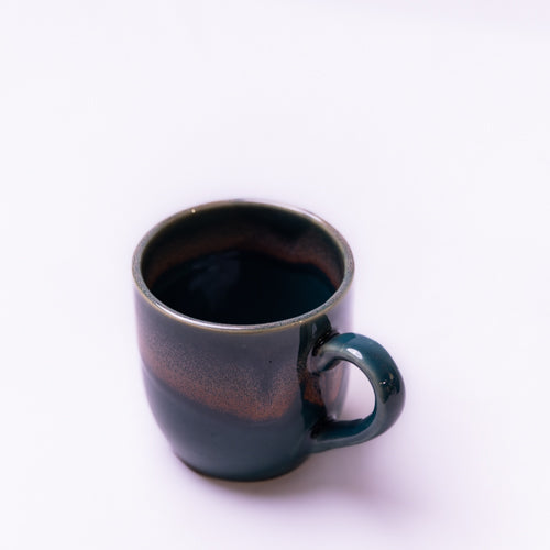 Green Shaded Ceramic Coffee Mug