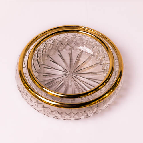 Clear Glass Decorative Bowl - M