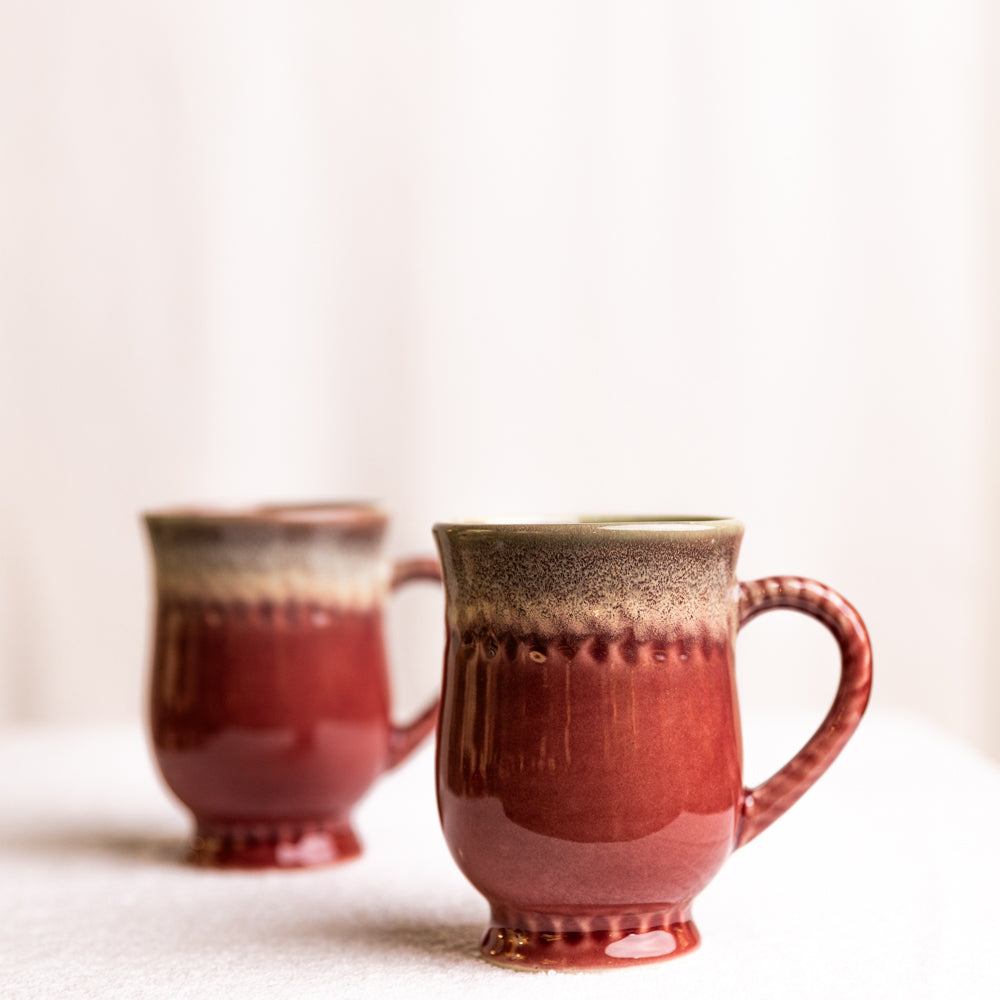 Shaded Red Ceramic Mug