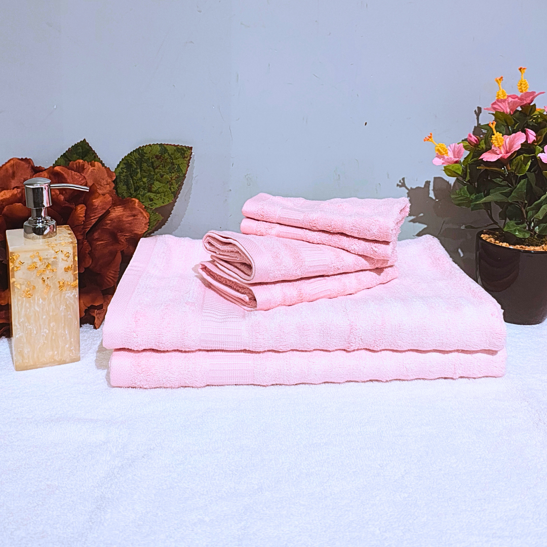 Pink Bamboo Hand towel