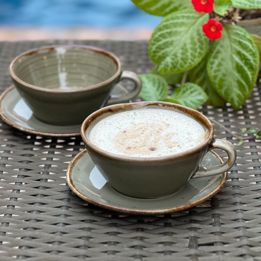 Glossy Green Cup & Saucer