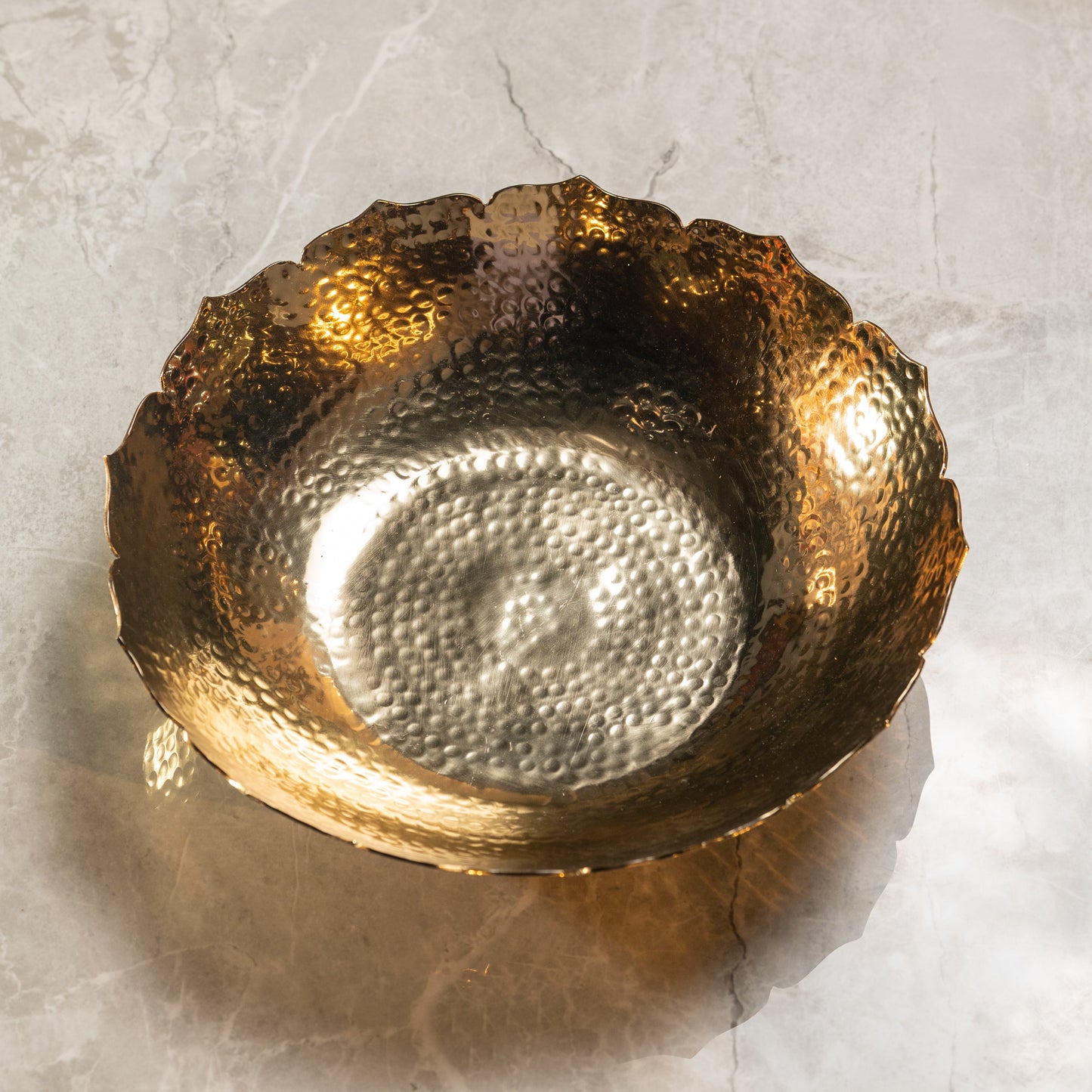 Gold Decorative Lotus Bowl