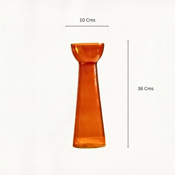 Brown Inverted Vase Medium