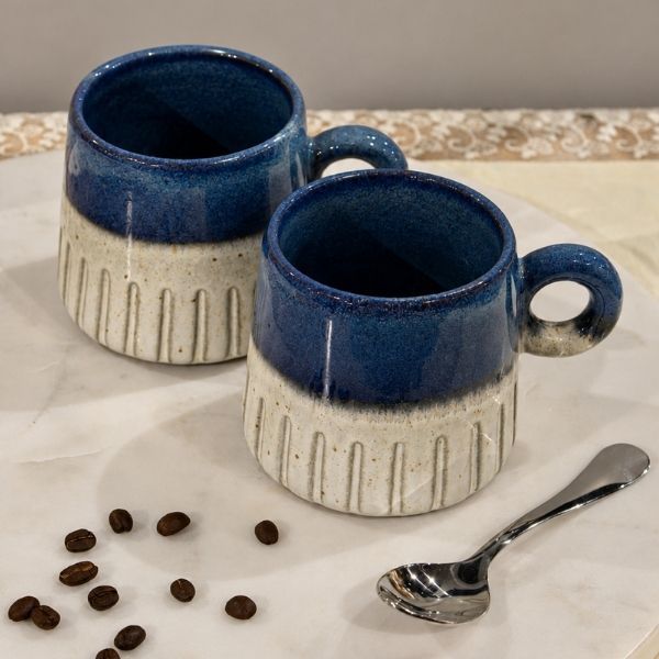 Blue & White Mitti Mug