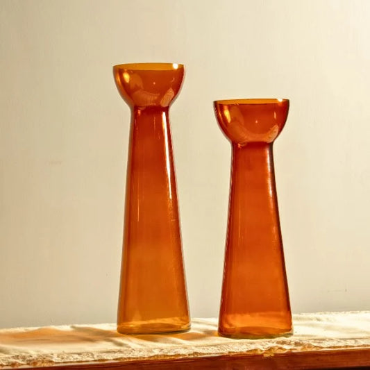 Brown Inverted Vase Medium