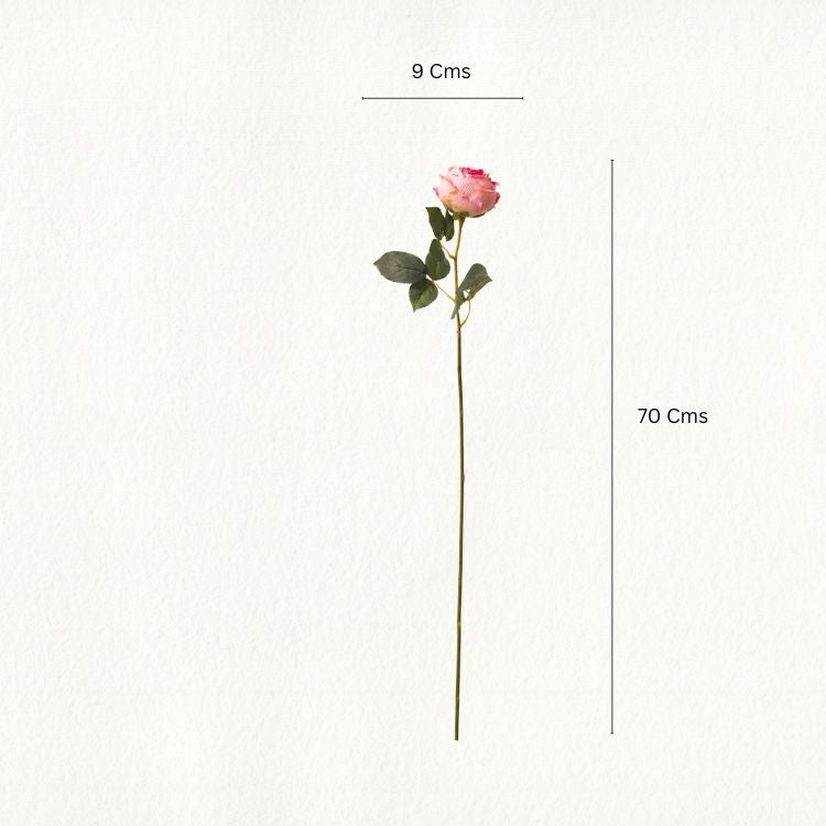 Artificial Large Rose Stems - Set of 4