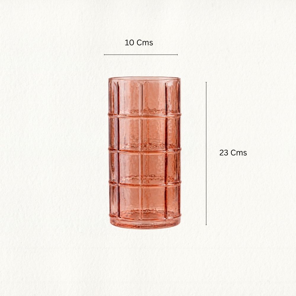 Vermillion Pillar Vase
