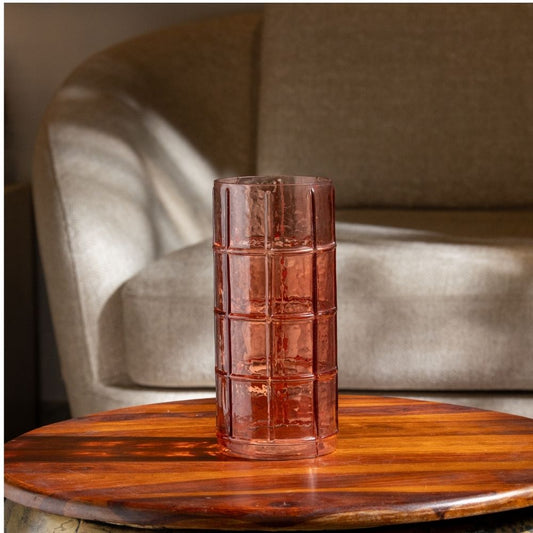 Vermillion Pillar Vase