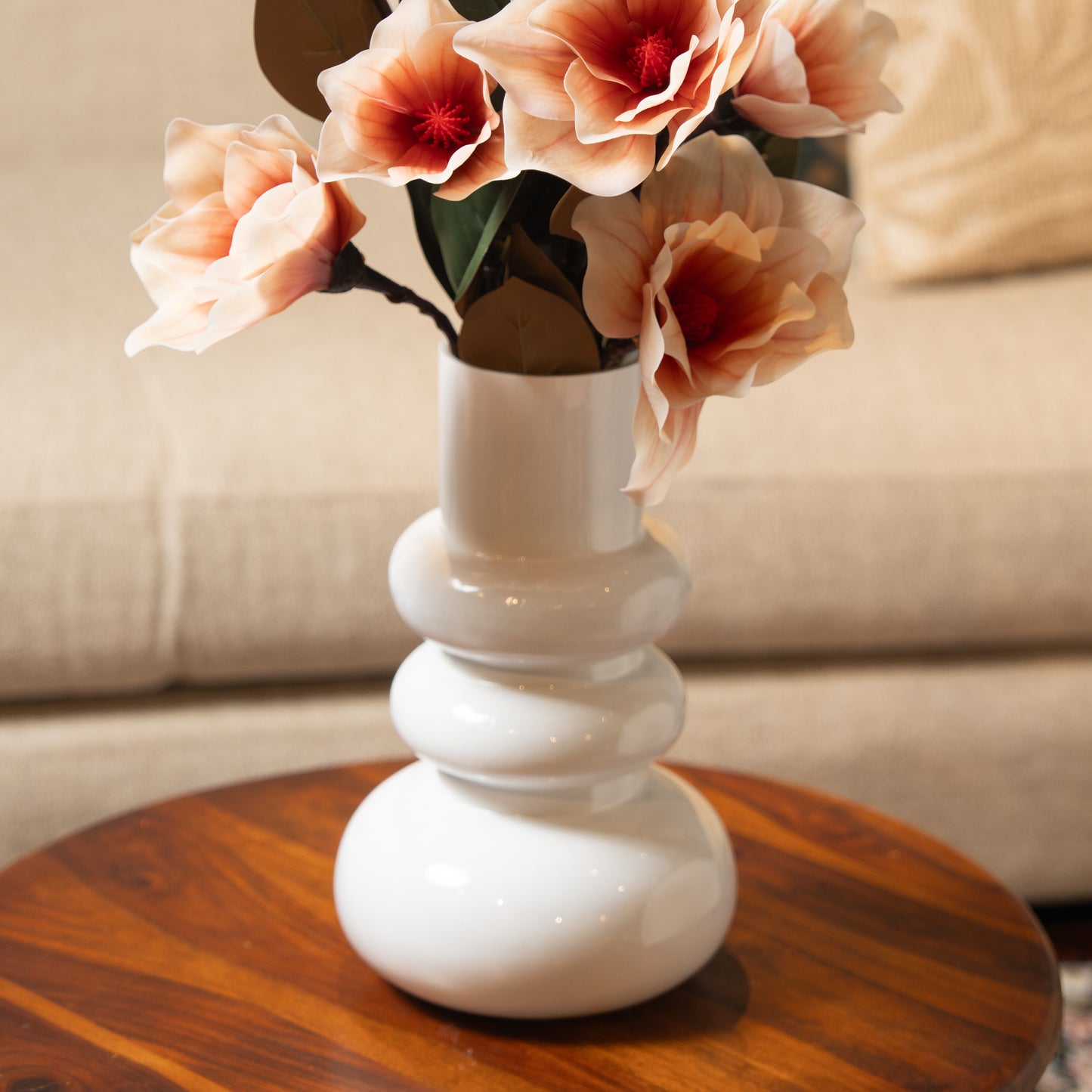 White Spiral Vase