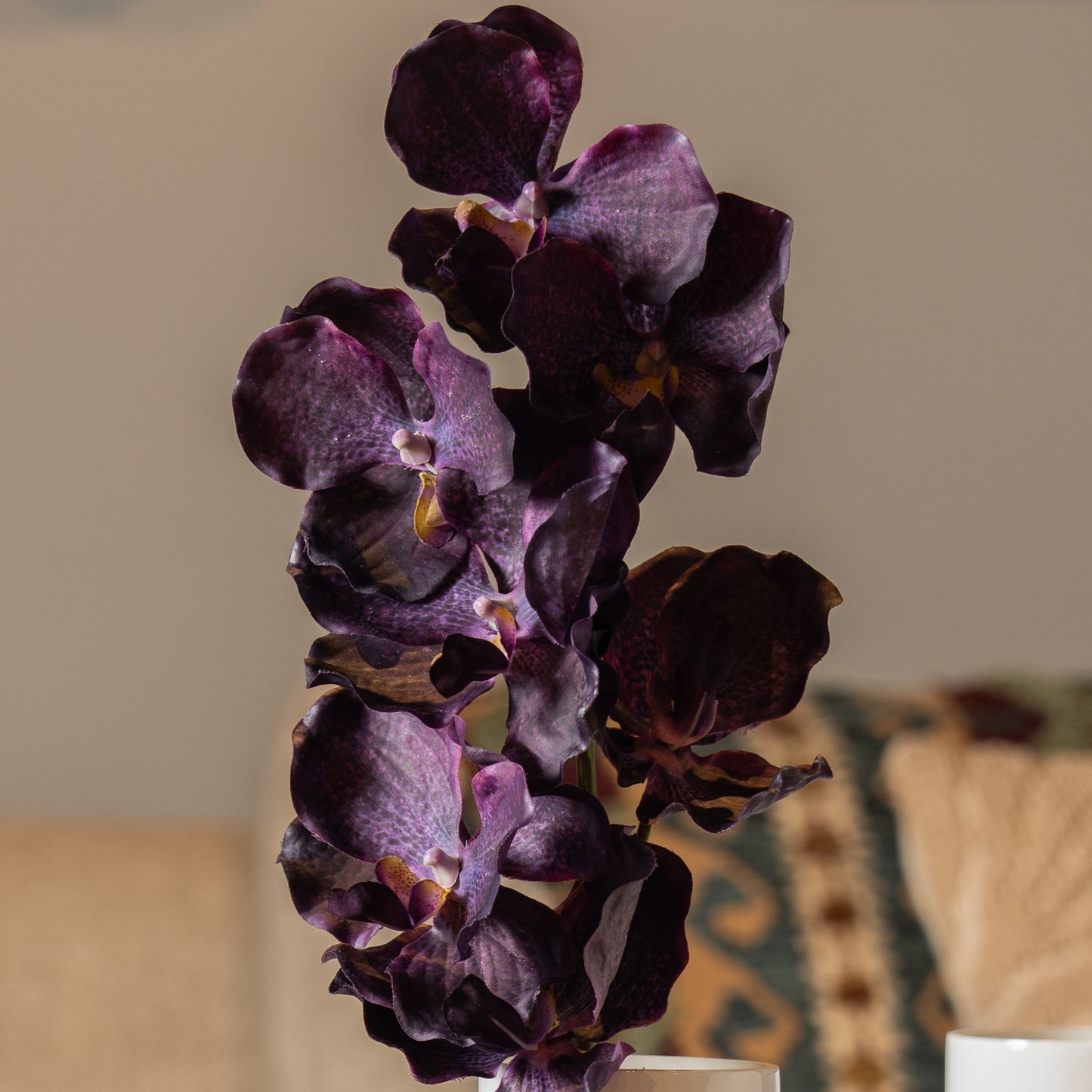 Purple Orchid Flower Stem