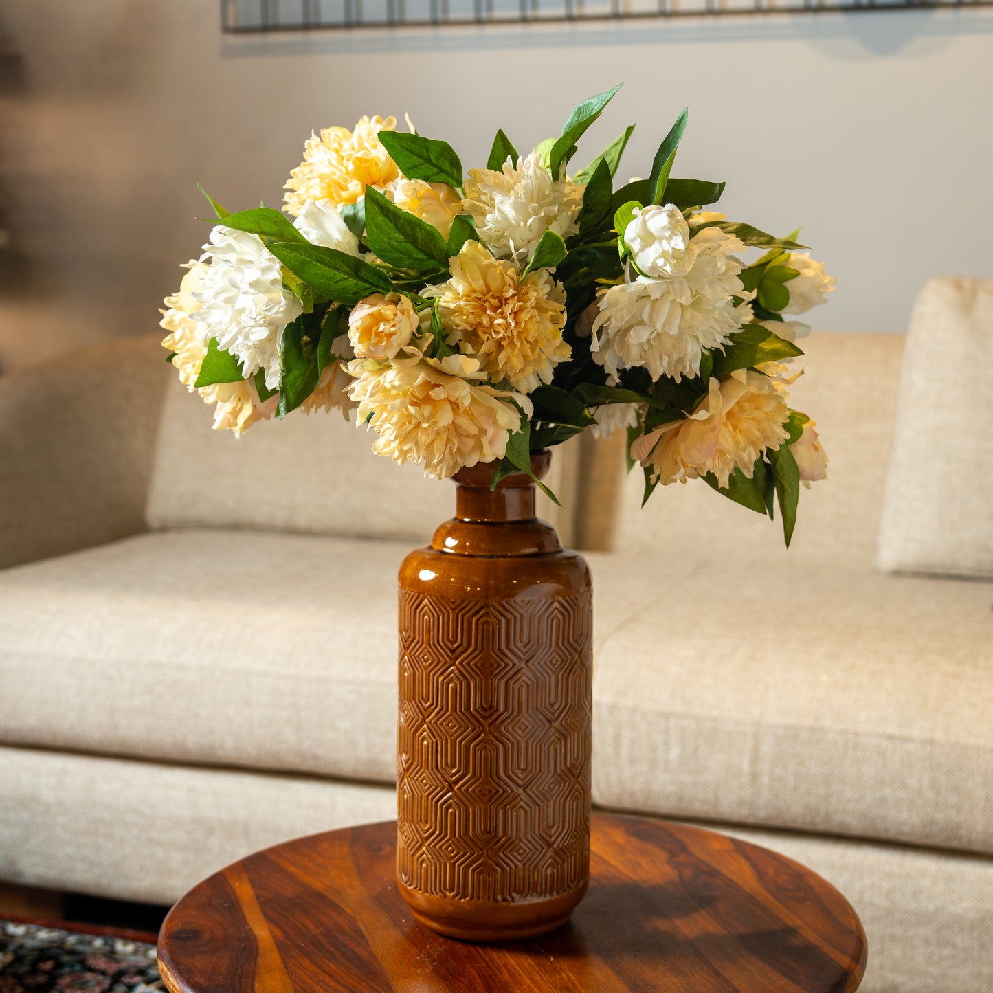 Short Peony Flower Bunch