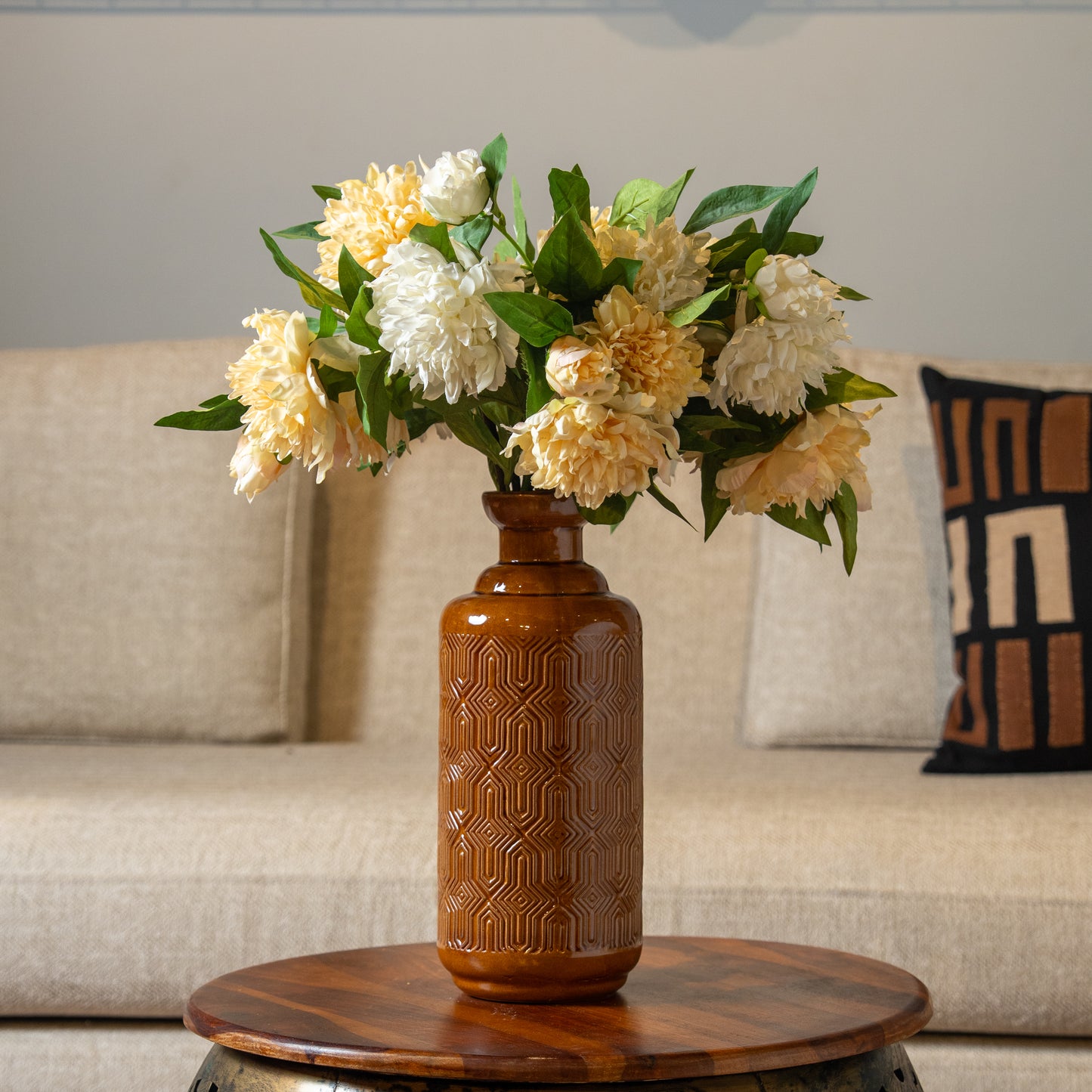 Short Peony Flower Bunch