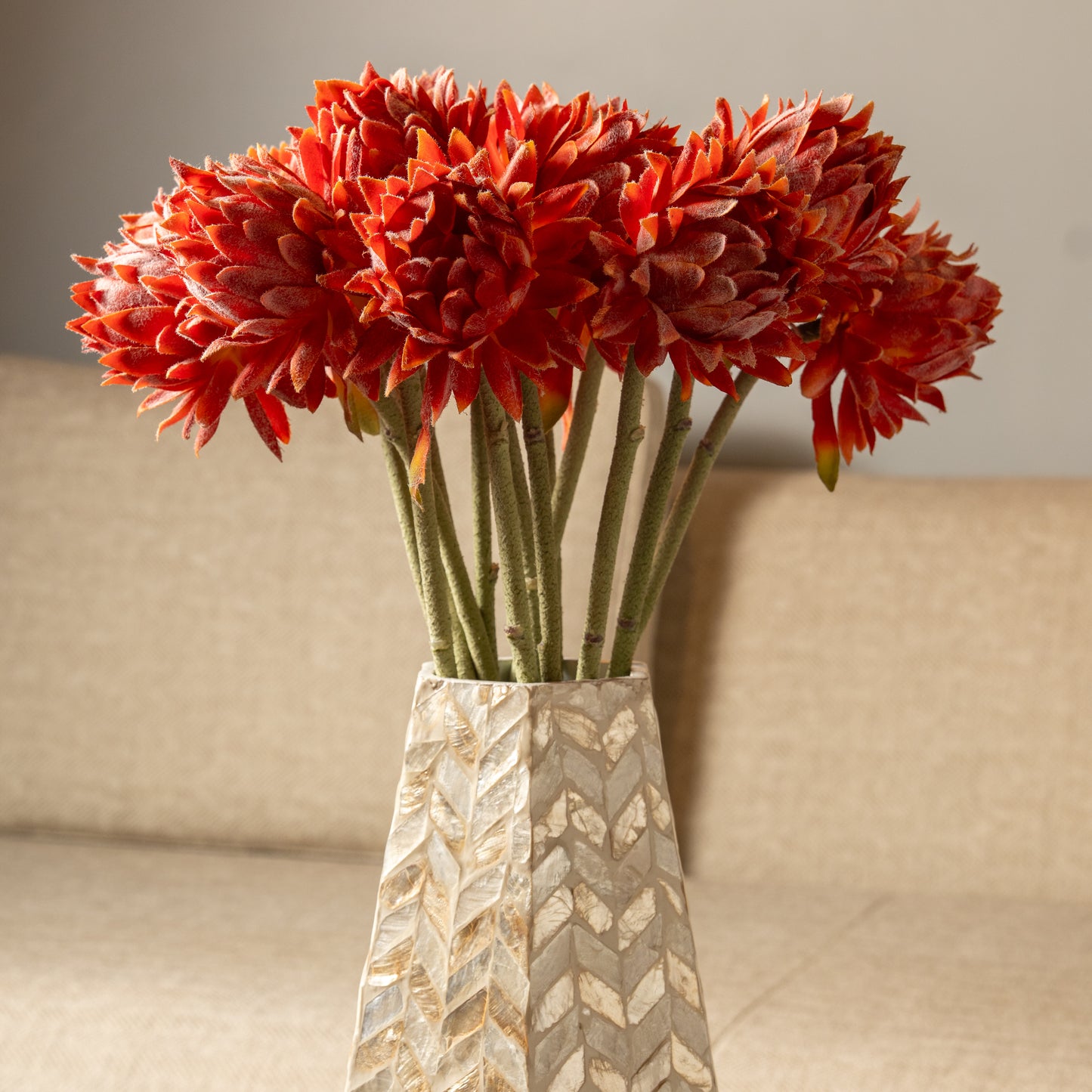 Orange Ginger Lily Flower Stem