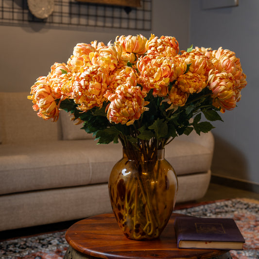 Yellow Chrysanthemum Flower Stem