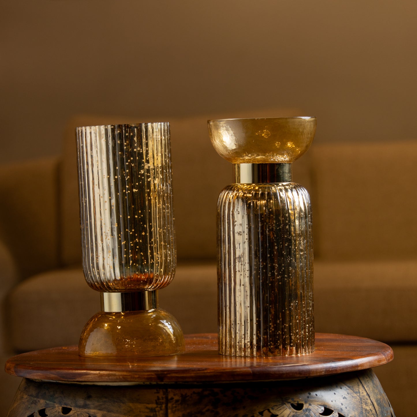 Gold Vase On Base