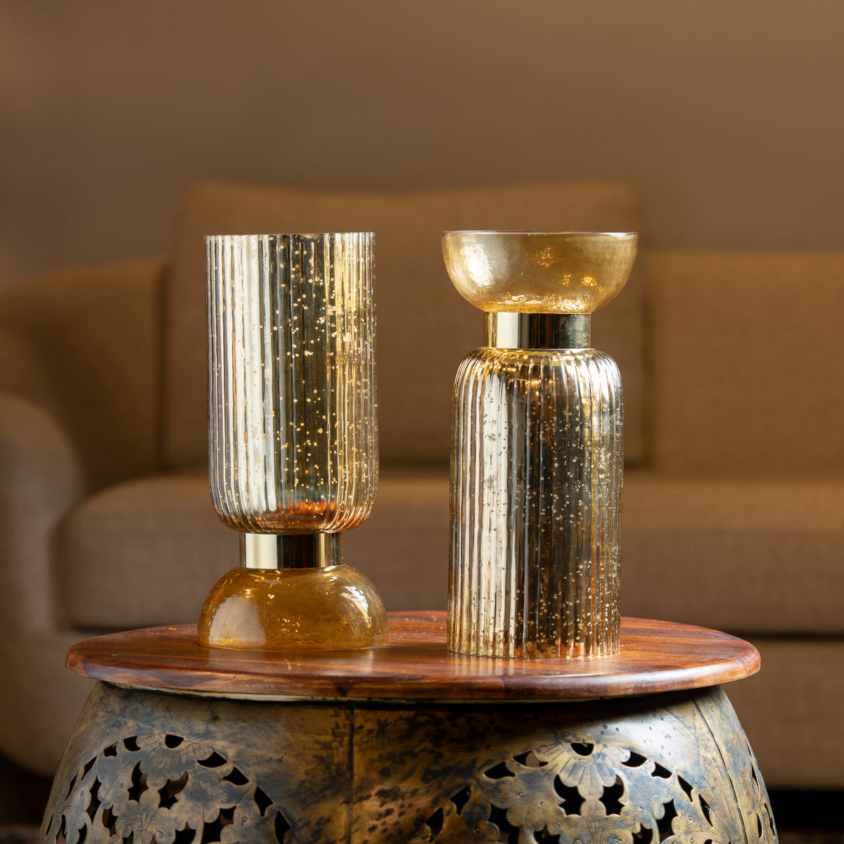 Gold Vase On Base