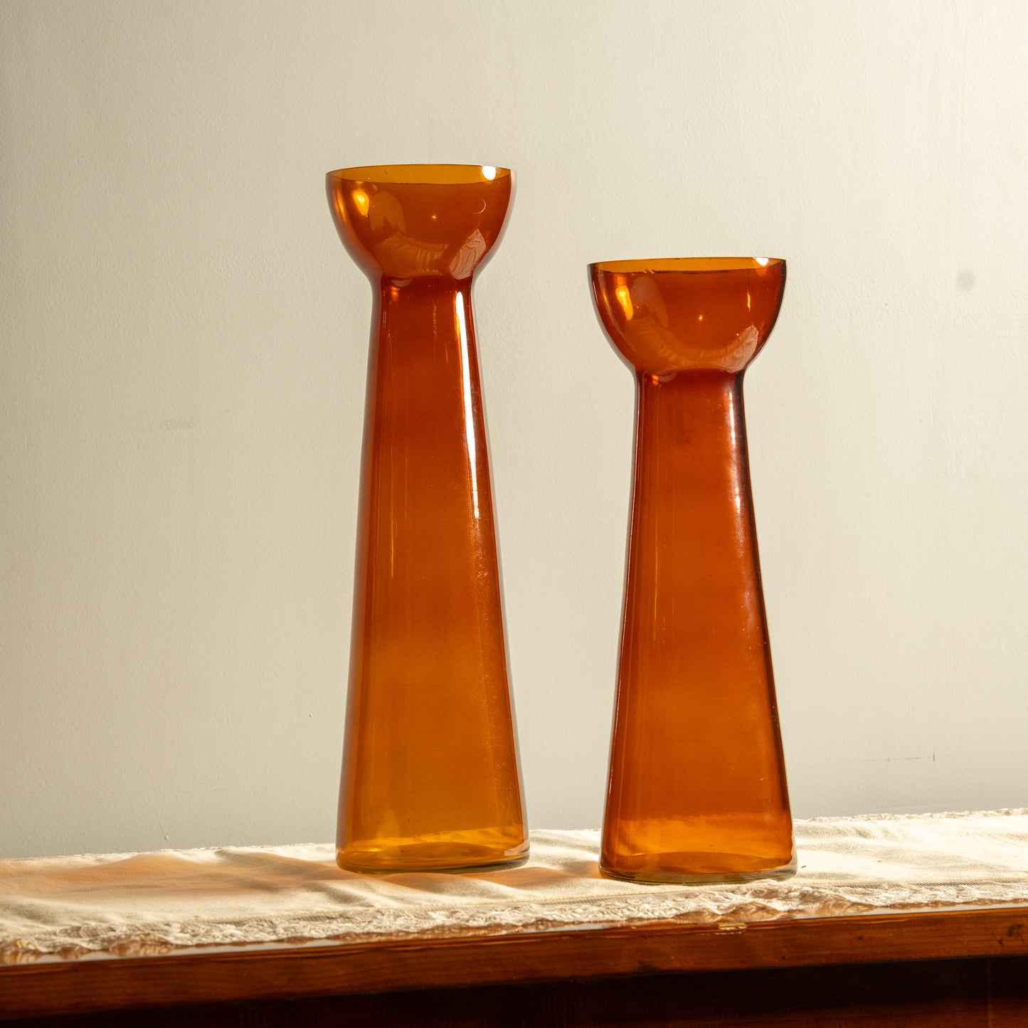 Brown Inverted Vase Medium
