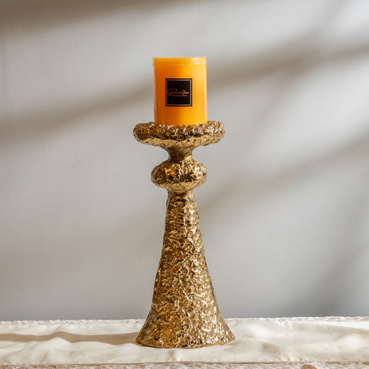 Gold Large Foot Candle Holder