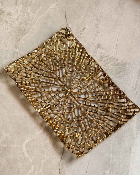 Decorative Cutwork Rectangle Platter