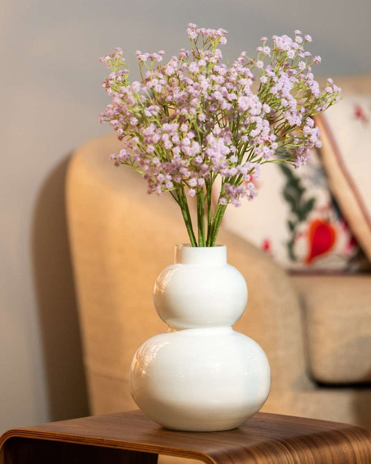 White Spiral Vase