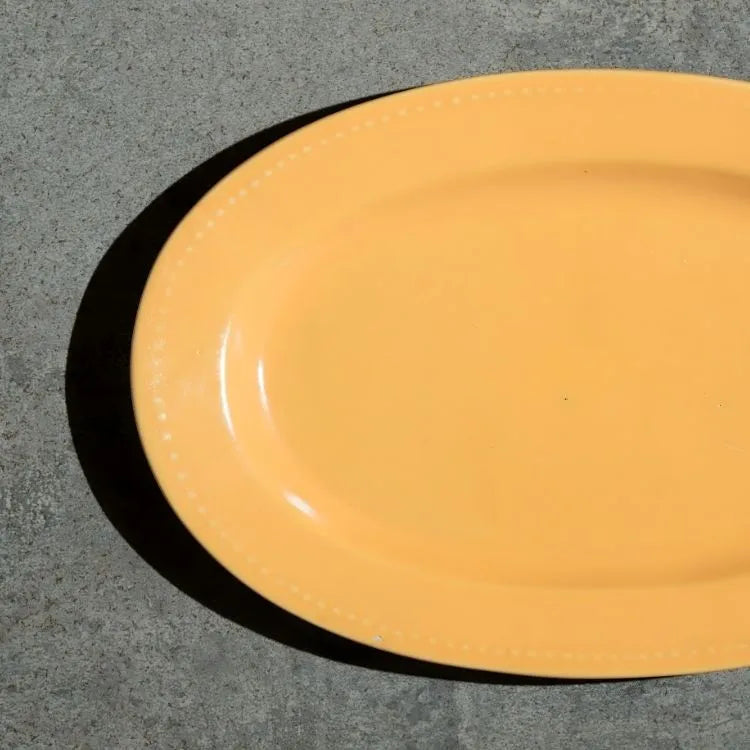Mustard Yellow Ceramic Serving Platter 