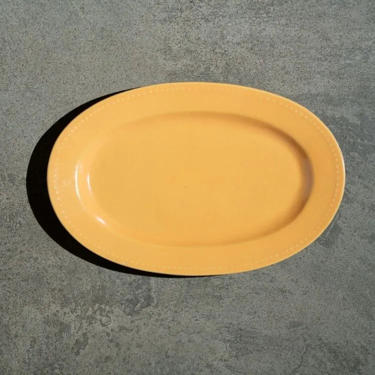 Mustard Yellow Ceramic Serving Platter Mood - 2