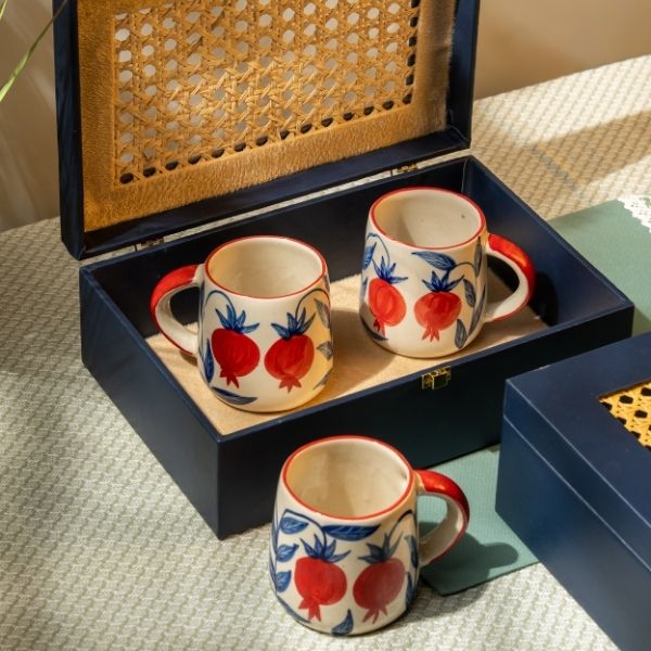 Orange Flower Mug