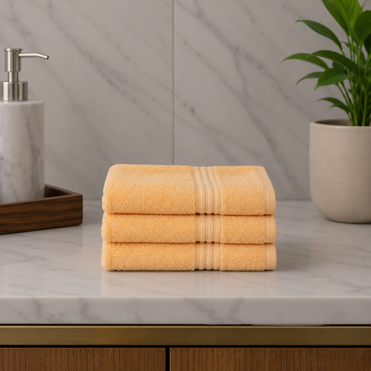 Peach Cotton Hand Towel