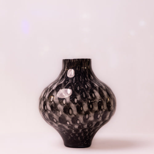 Monochromatic Handblown Tall  Glass Vase