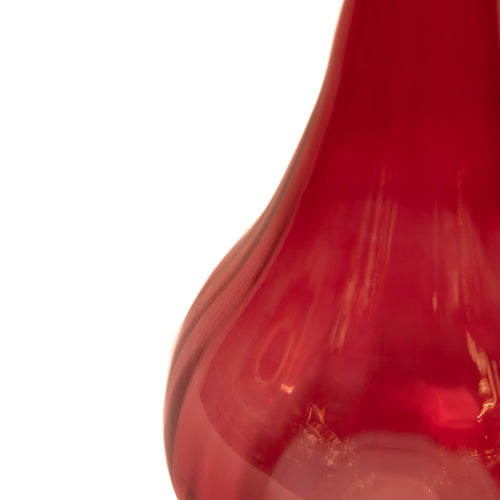 Magenta Pink Narrow Neck Glass Vase