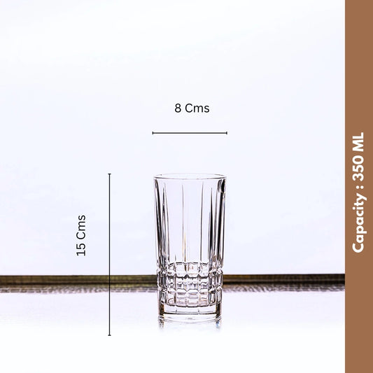 Set Of 6 Dover Clear Whiskey Glasses Single 
