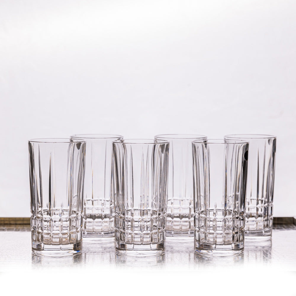 Set Of 6 Dover Clear Whiskey Glasses