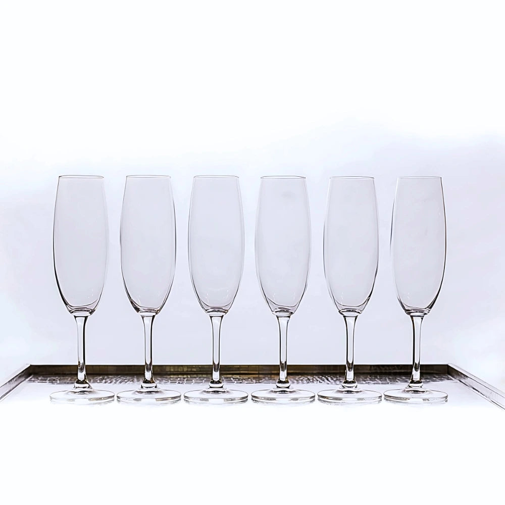 Set Of 6 Sylvia Champagne Flutes