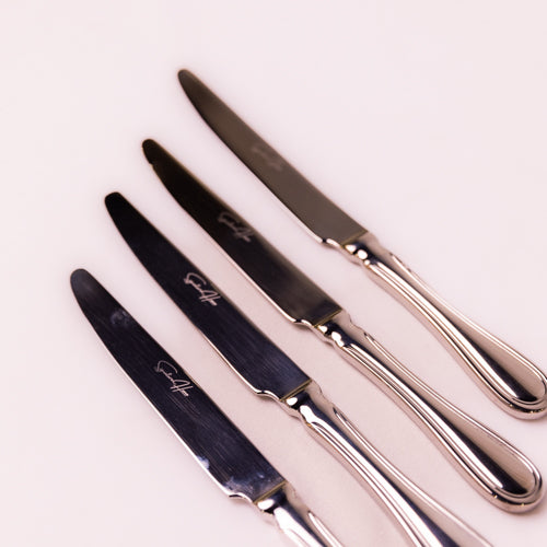 Set Of 4 Silver Atlas Dessert Knives