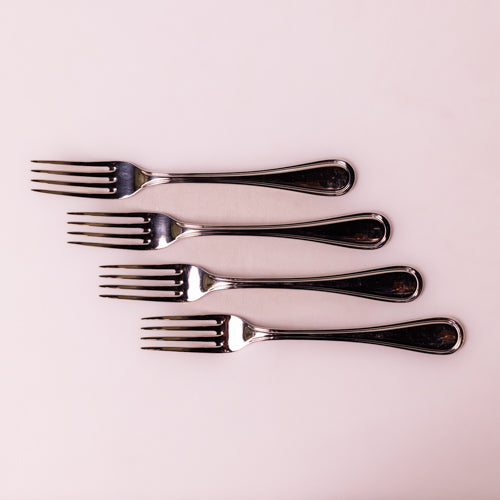 Set Of 4 Silver Atlas Dessert Forks