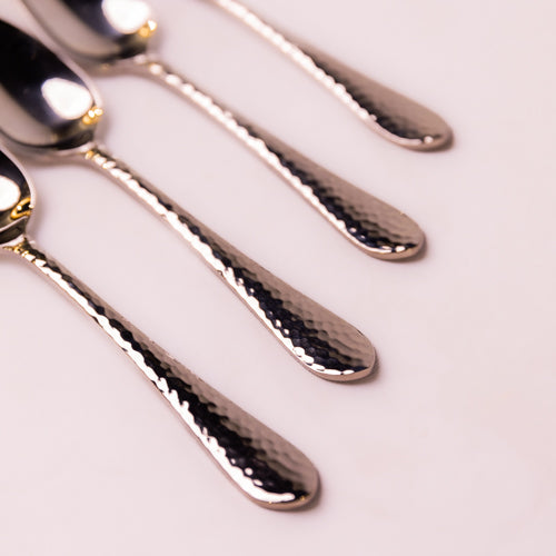 Set Of 4 Silver Smith Table Spoons