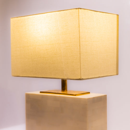 Ivory Resin Table Lamp