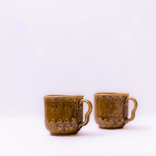 Mustard Glazed Ceramic Mug