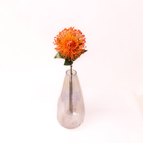 Set Of 2 Artificial Leucospermum Flower Stems Orange