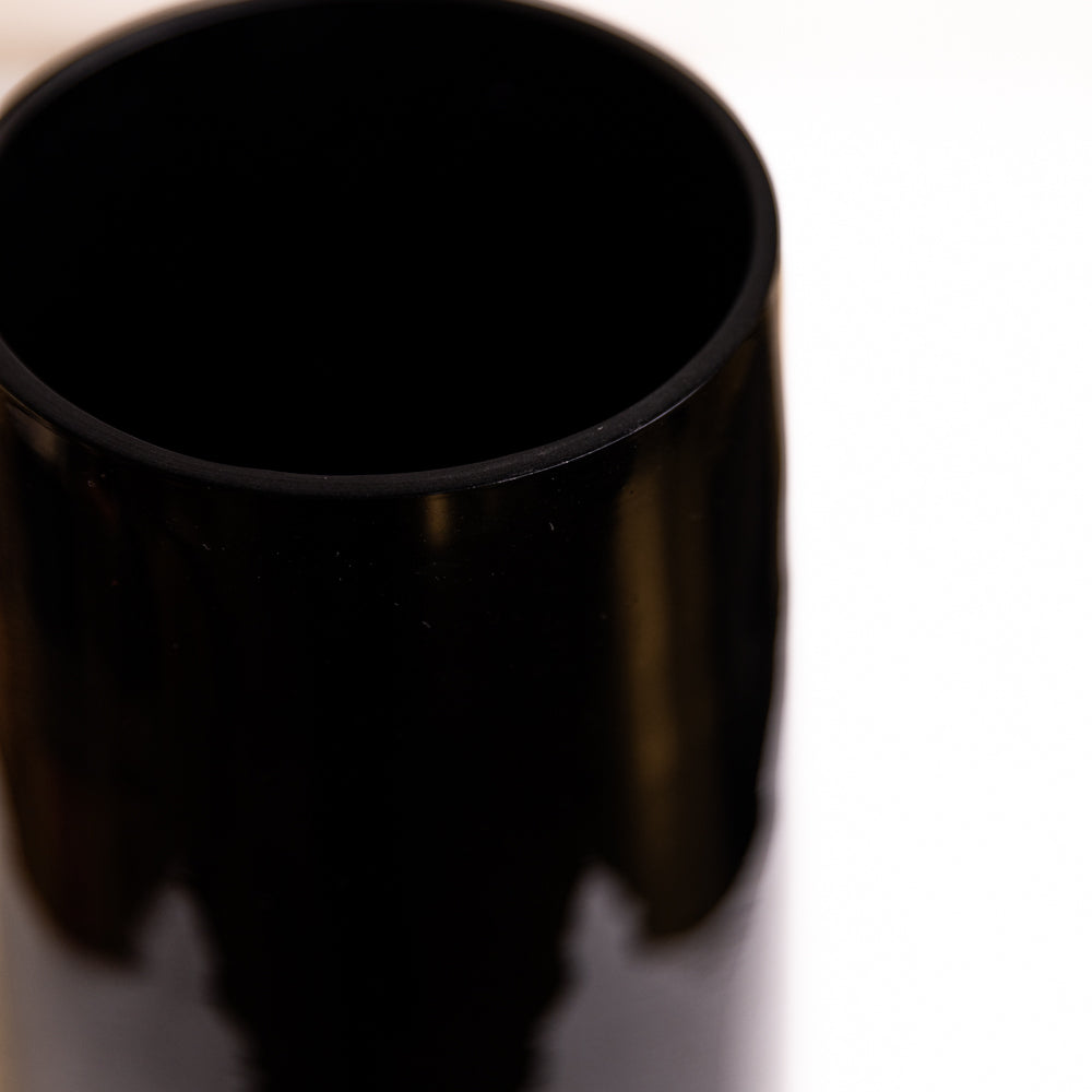 Black Pillar Glass Vase